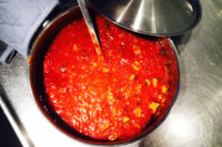tomato sauce with pork shoulder